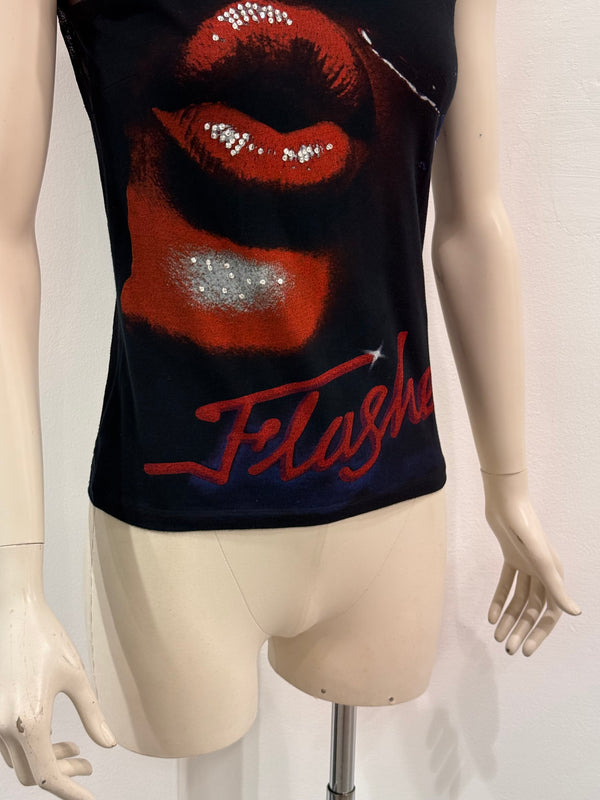 S/S2002 Dolce & Gabbana turtleneck sleeveless top