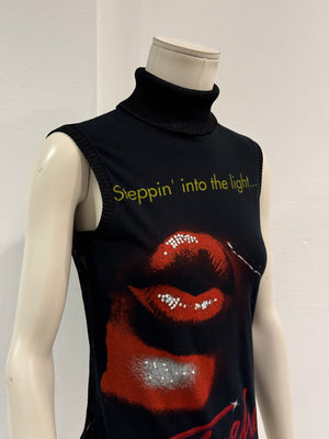 S/S2002 Dolce & Gabbana turtleneck sleeveless top