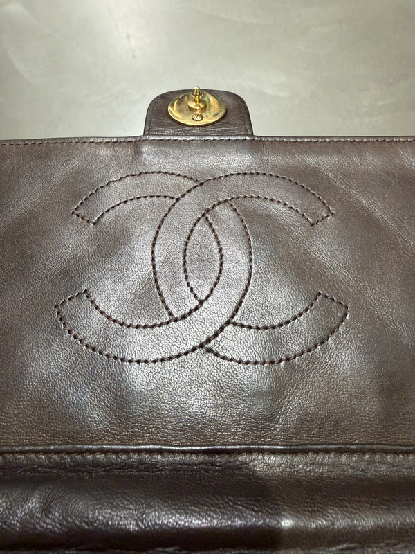 1994–1996 Chanel Classic Flap quilted lambskin shoulder bag
