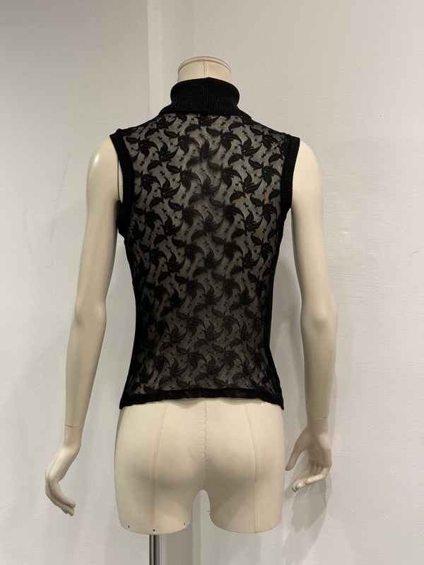 S/S2002 Dolce & Gabbana turtleneck sleeveless top