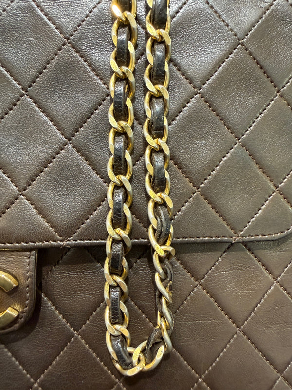 1994–1996 Chanel Classic Flap quilted lambskin shoulder bag