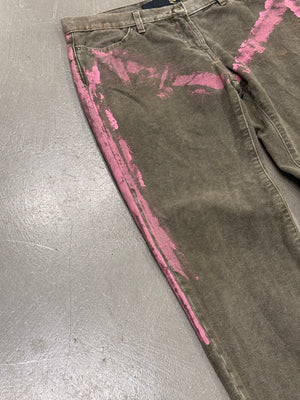 2000s Cavalli painted jeans