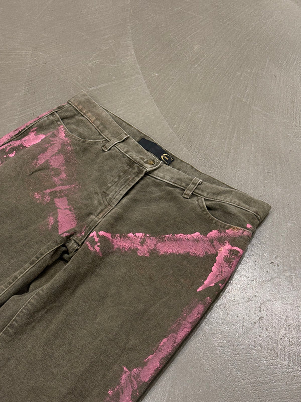 2000s Cavalli painted jeans