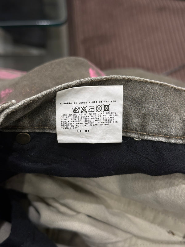 2000s Cavalli painted jeans