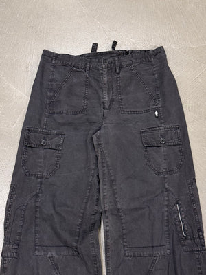 2000s Jean Paul Gaultier leg waist upside-down multi-pocket pants