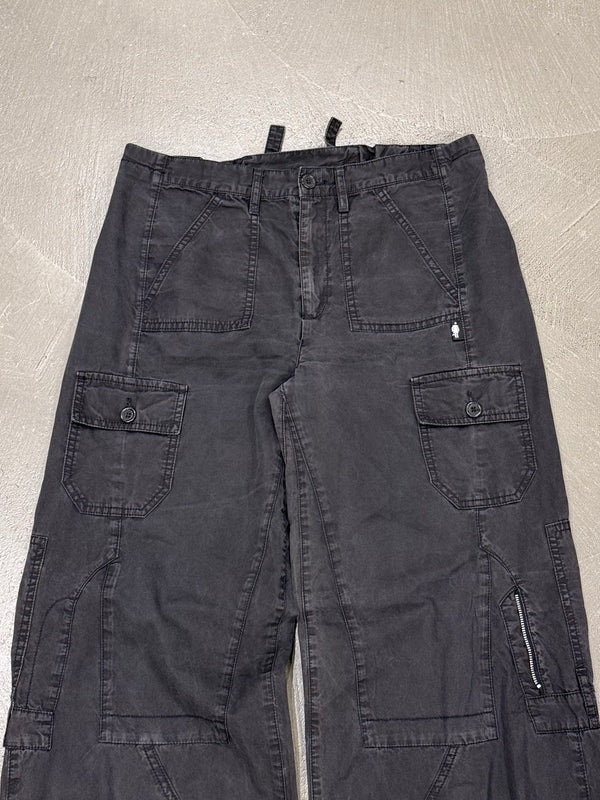 2000s Jean Paul Gaultier leg waist upside-down multi-pocket pants