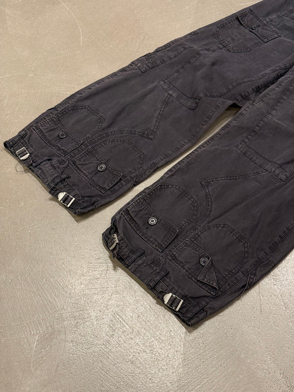 2000s Jean Paul Gaultier leg waist upside-down multi-pocket pants