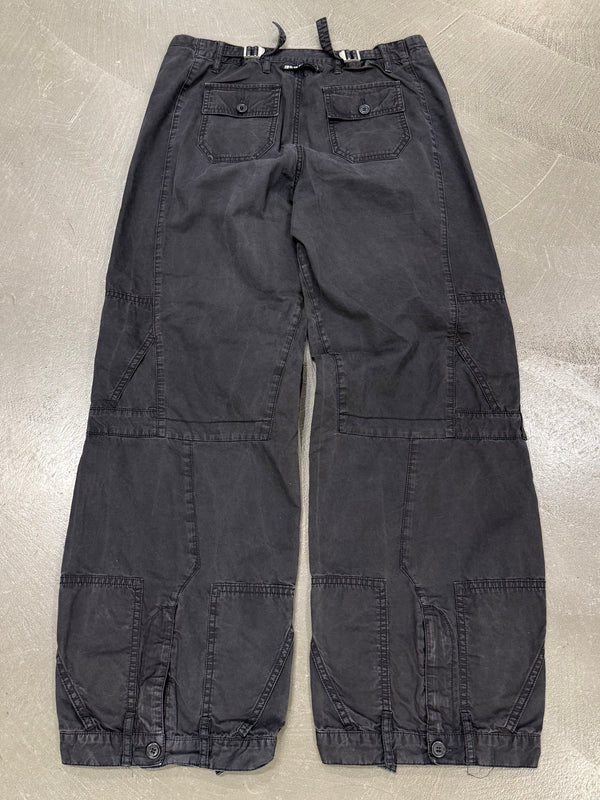 2000s Jean Paul Gaultier leg waist upside-down multi-pocket pants