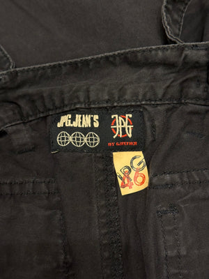 2000s Jean Paul Gaultier leg waist upside-down multi-pocket pants
