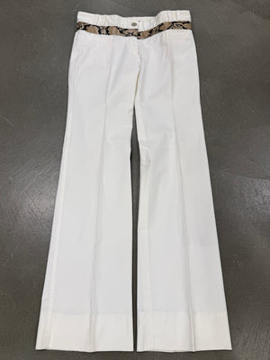 2005 Dolce & Gabbana python leather detail pants