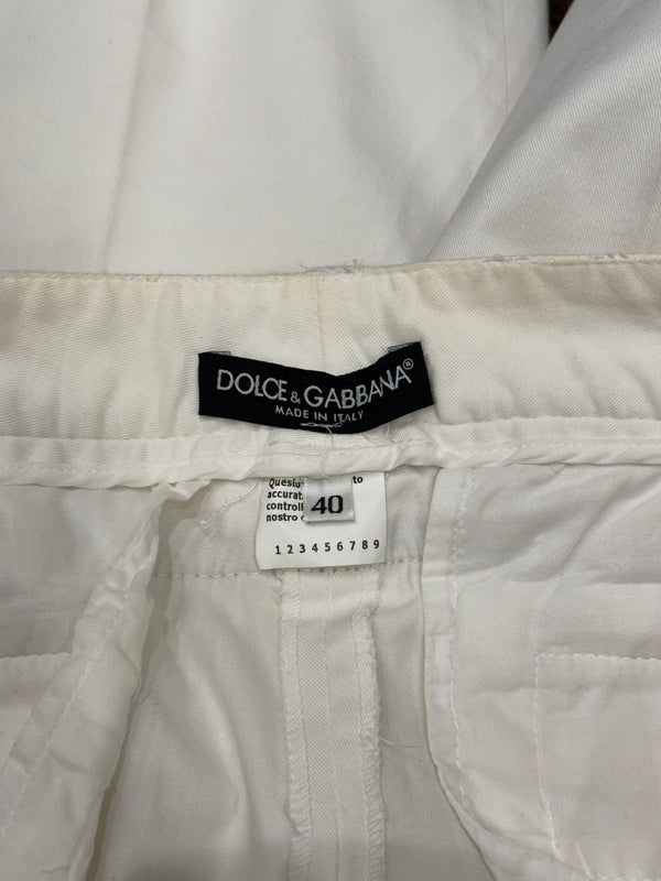 2005 Dolce & Gabbana python leather detail pants