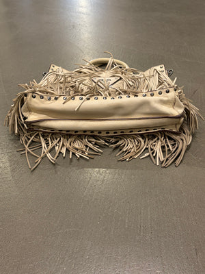 S/S2007 Prada fringe leather tote bag