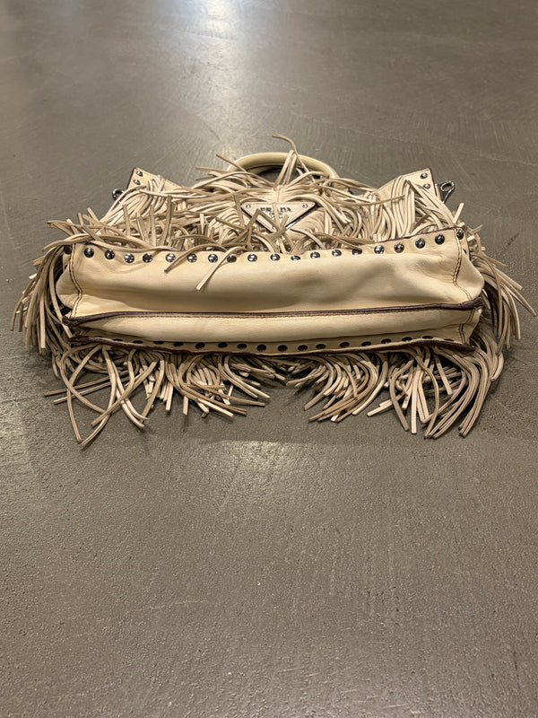S/S2007 Prada fringe leather tote bag