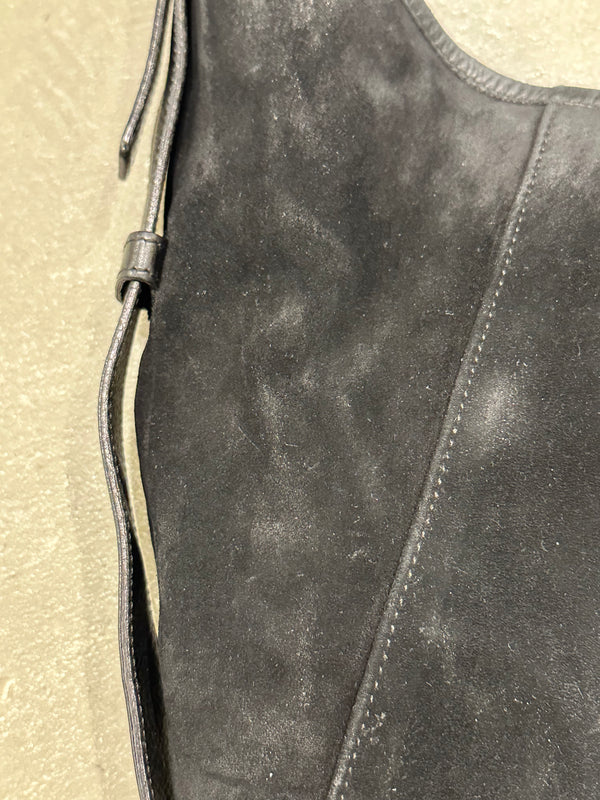 2002 Yves Saint Laurent Mombasa suede bag