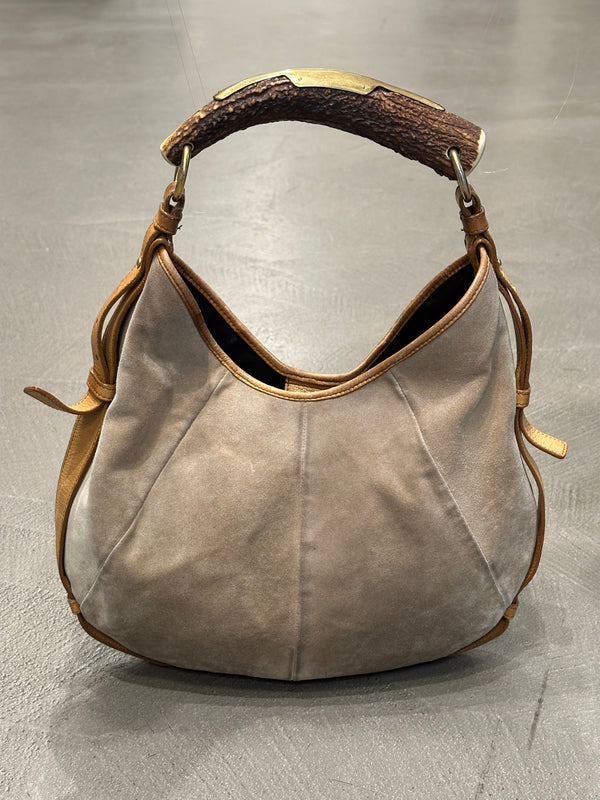 2002 Yves Saint Laurent Mombasa Suede bag