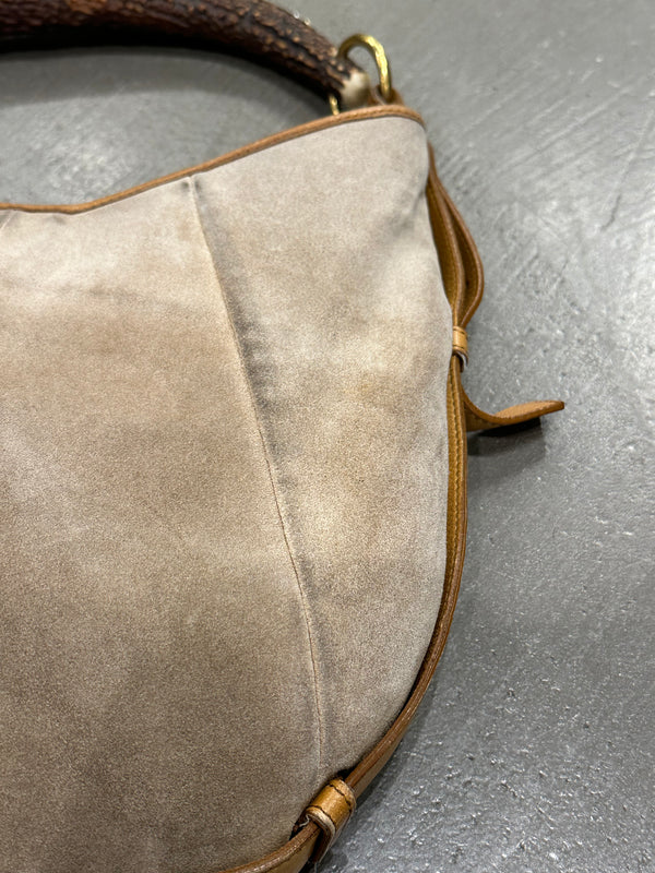 2002 Yves Saint Laurent Mombasa Suede bag