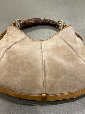 2002 Yves Saint Laurent Mombasa Suede bag