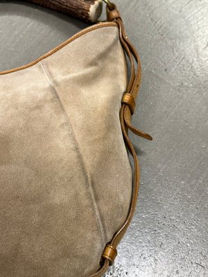2002 Yves Saint Laurent Mombasa Suede bag