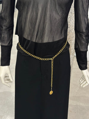 1982 Chanel Medallion chain belt