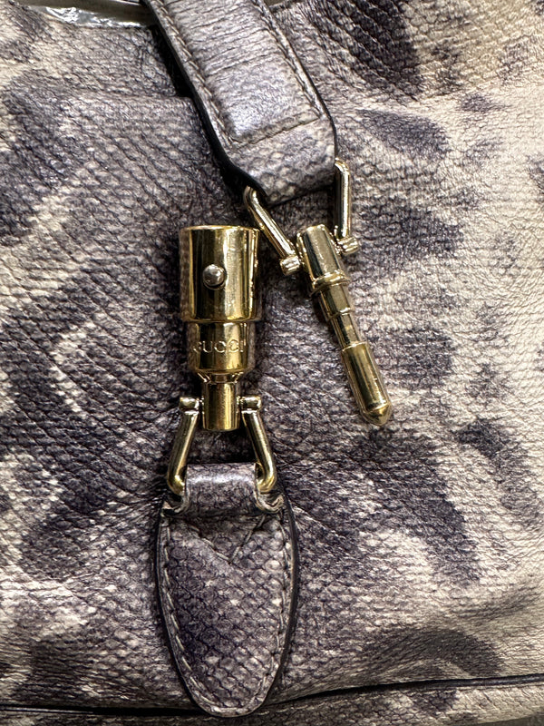 S/S2013 Gucci python-print Jackie bag