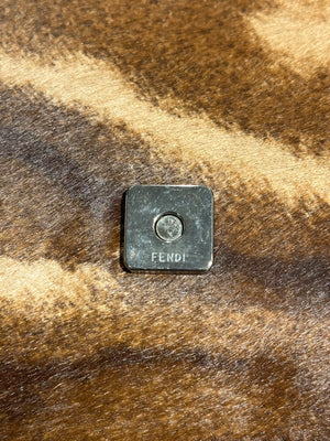 F/W2001 Fendi printed pony hair Baguette bag