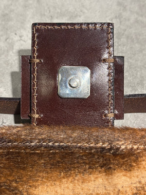 F/W2001 Fendi printed pony hair Baguette bag
