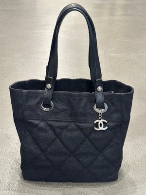 2008 Chanel by Karl Lagerfeld coated canvas Paris-Biarritz tote bag