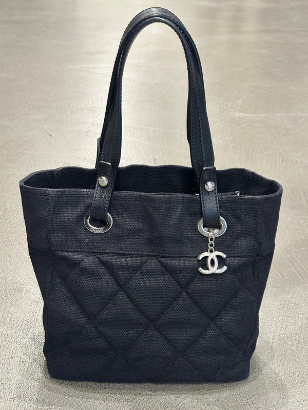 2008 Chanel by Karl Lagerfeld coated canvas Paris-Biarritz tote bag