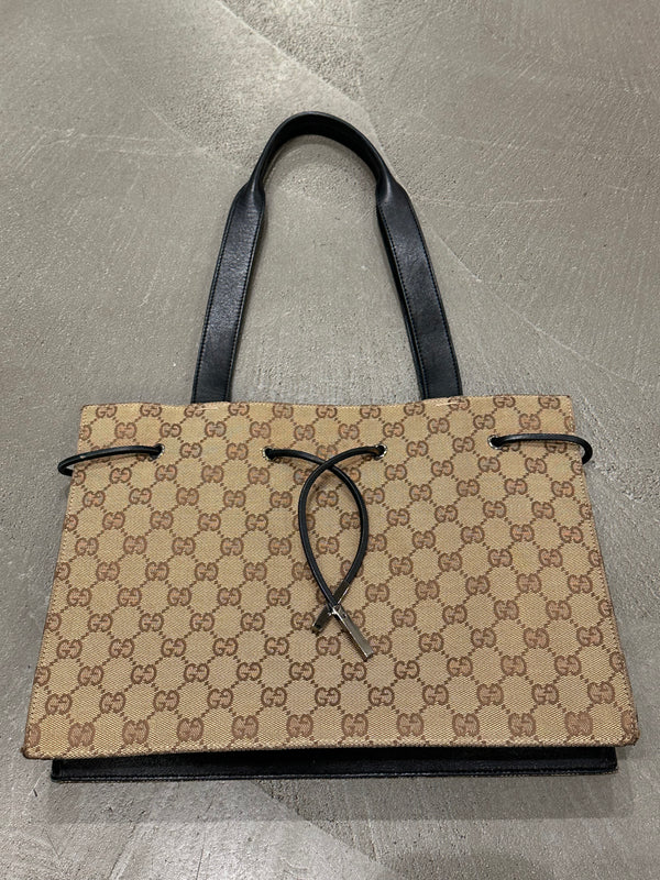 2000s Gucci monogram tote bag