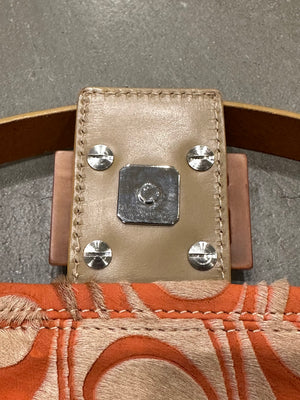 S/S2001 Fendi asymmetrical pony hair Baguette bag