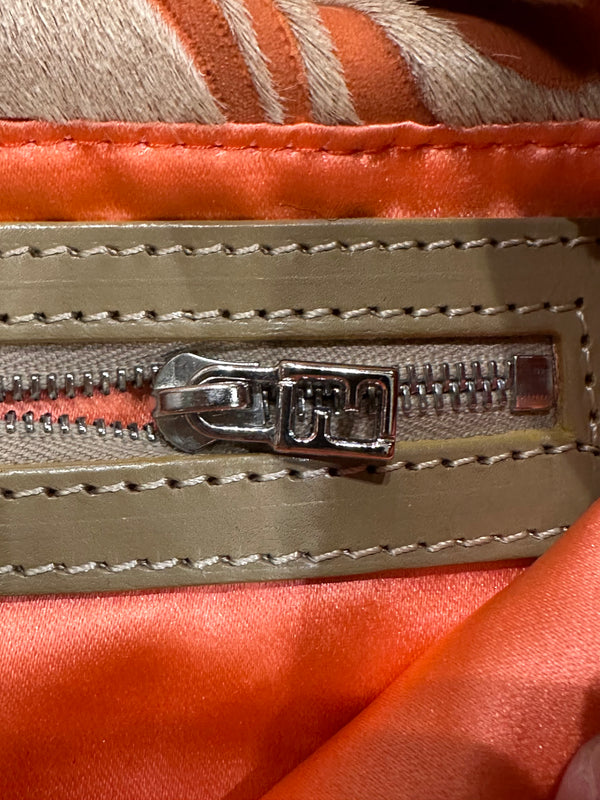 S/S2001 Fendi asymmetrical pony hair Baguette bag