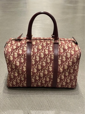 1980s Christian Dior Oblique Monogram boston bag