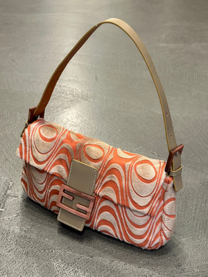 S/S2001 Fendi asymmetrical pony hair Baguette bag