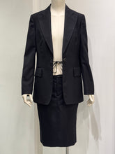 Load image into Gallery viewer, A/W2002 Gucci by Tom Ford blazer and skirt set with leather cord
