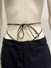 Load image into Gallery viewer, A/W2002 Gucci by Tom Ford blazer and skirt set with leather cord
