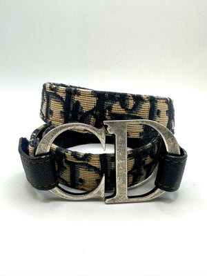 2000s Christian Dior by Galliano monogram belt