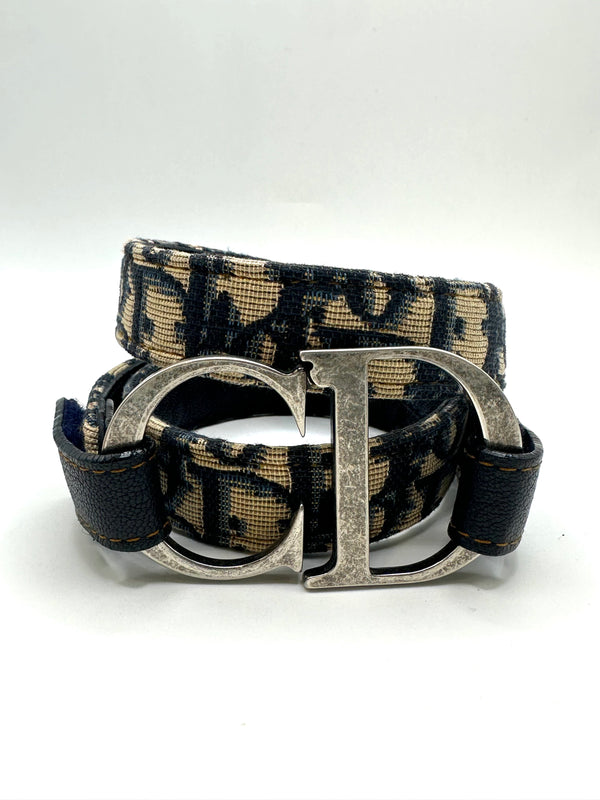 2000s Christian Dior by Galliano monogram belt