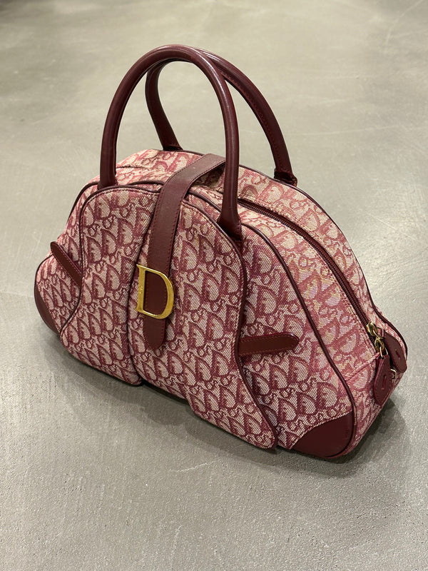 2003 Christian Dior Oblique monogram bowling bag