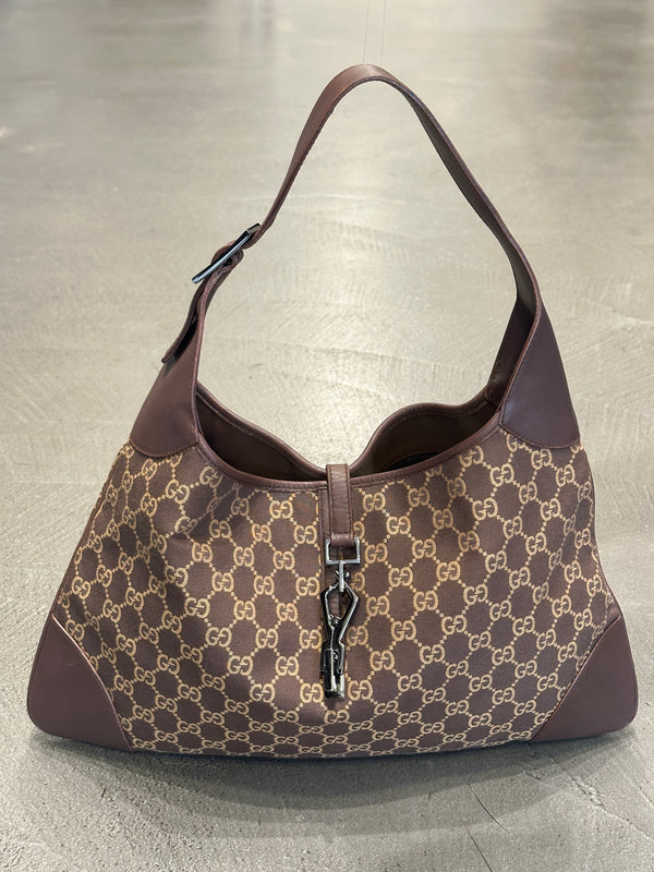 2000s Gucci GG monogram Jackie bag