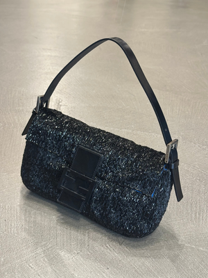F/W 2000 Fendi limited edition embossed hand-beaded Baguette bag