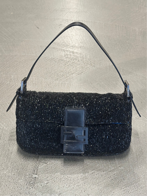 F/W 2000 Fendi limited edition embossed hand-beaded Baguette bag