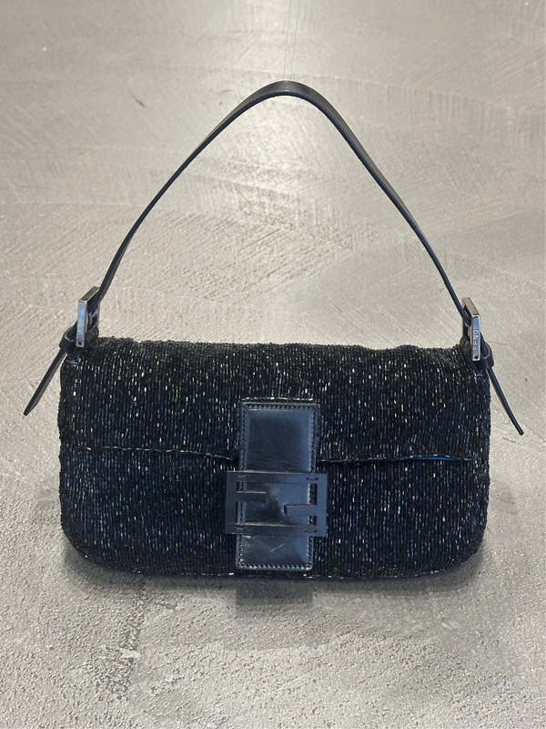 F/W 2000 Fendi limited edition embossed hand-beaded Baguette bag