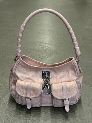 2000s Christian Dior by John Galliano Oblique Monogram shoulder bag