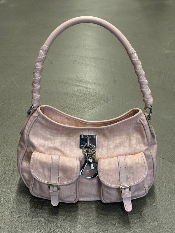 2000s Christian Dior by John Galliano Oblique Monogram shoulder bag