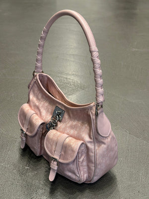 2000s Christian Dior by John Galliano Oblique Monogram shoulder bag