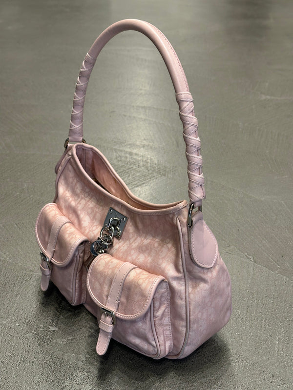2000s Christian Dior by John Galliano Oblique Monogram shoulder bag