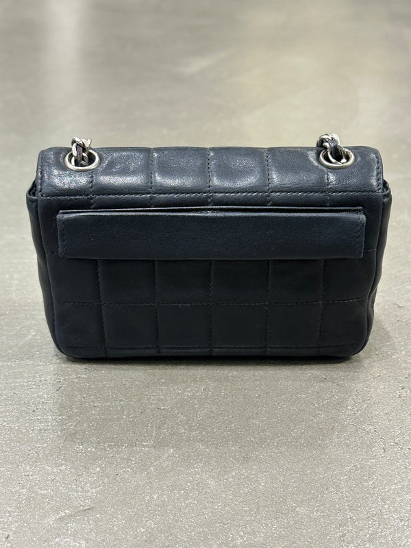 2000-2002 Chanel leather Chocolate bar mini bag