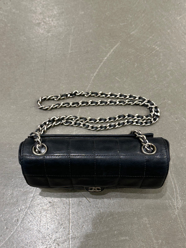 2000-2002 Chanel leather Chocolate bar mini bag