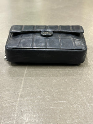 2000-2002 Chanel leather Chocolate bar mini bag
