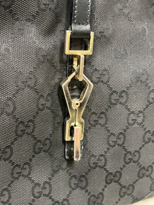 1990s Gucci Jackie GG canvas shoulder bag